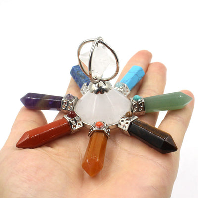 Olivenorma Natural Crystal Chakra Decoration