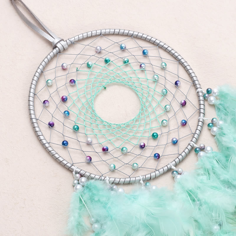 Olivenorma LED Light Up Handmade Feather Dream Catcher