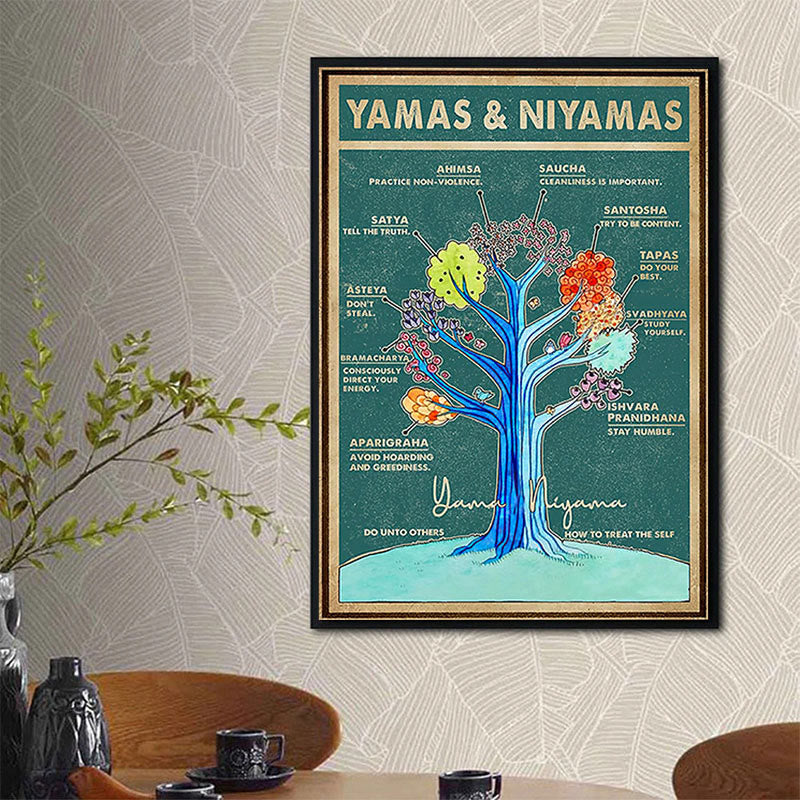 Olivenorma Yoga Tree Of Life Poster