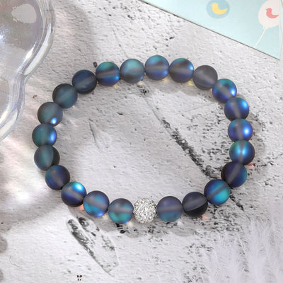 Olivenorma Zircon Crystal Glass Bead Bracelet