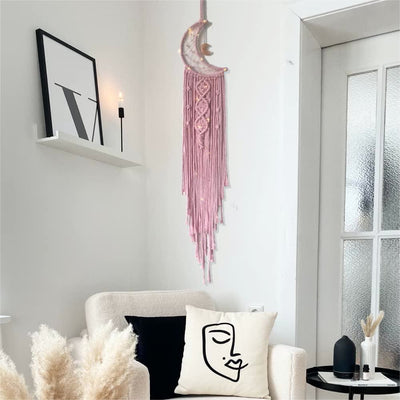 Olivenorma Star Moon Macrame Tassel Dream Catcher