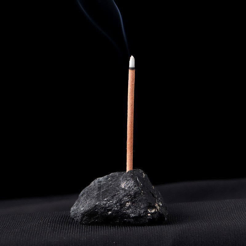 Olivenorma Crystal Raw Stone Incense Stick Holder Gemstone Decoration - Black Tourmaline - image 13