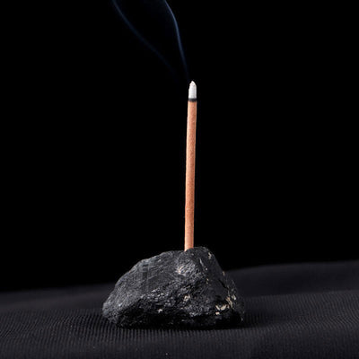 Olivenorma Crystal Raw Stone Incense Stick Holder Gemstone Decoration - Black Tourmaline - image 13
