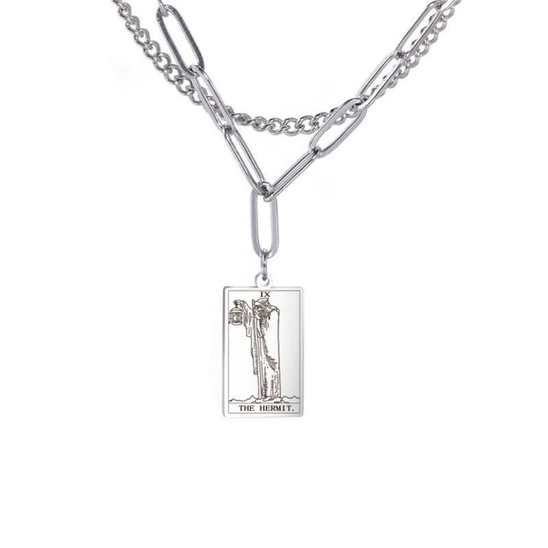 Olivenorma Tarot Card Double Chain Necklace