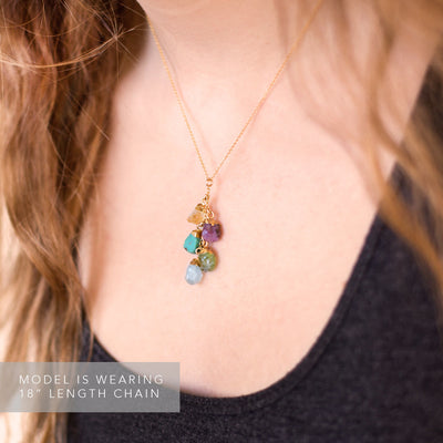 Olivenorma Colorful Crystal Pendant Necklace