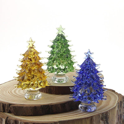 Olivenorma Crystal Glass Christmas Tree Home Gemstone Decoration