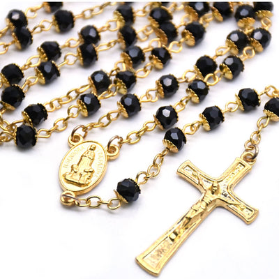 Olivenorma Obsidian Rosary Necklace