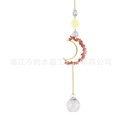 Olivenorma Moon Suncatcher Wall Hanging Wind Chime