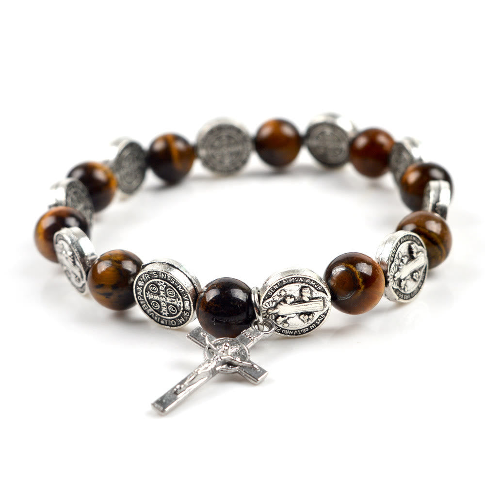 Olivenorma Tiger Eye Rosary Bracelet