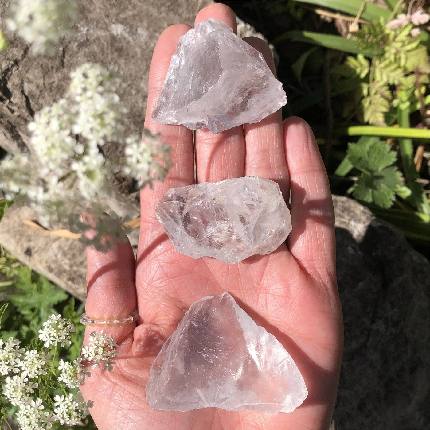 Olivenorma Large Raw Clear Crystal Crystal Natural Stone