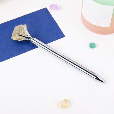 Olivenorma Raw Stone Manifestation Pen Gemstone Decoration - Citrine - image 10
