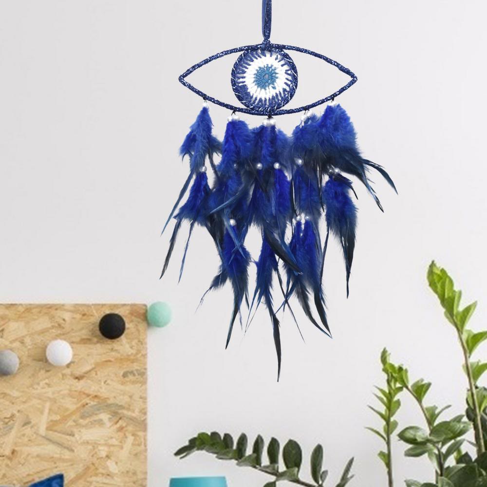 Olivenorma Blue Evil Eye Feather Dream Catcher