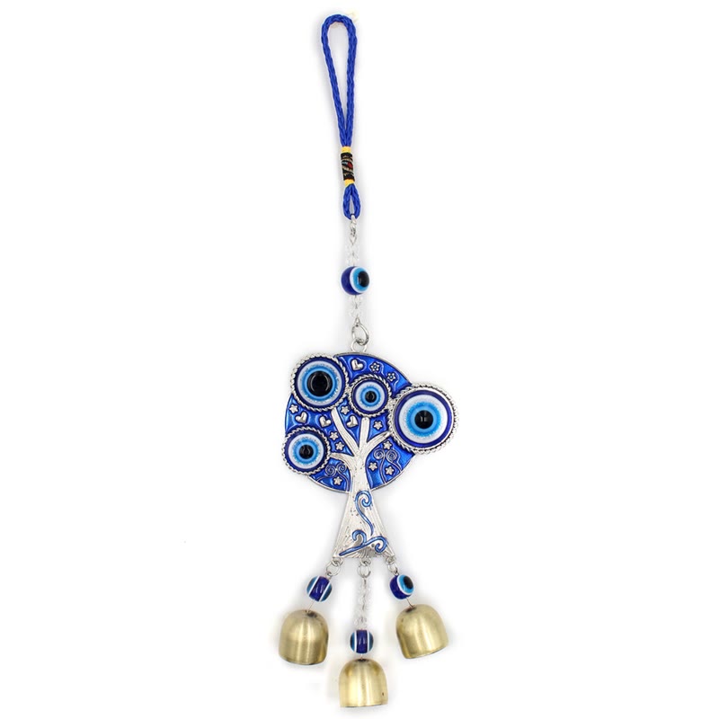 Olivenorma Blue Evil Eye Tree Of Life Windchime Wall Decor