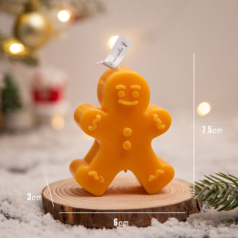 Olivenorma Christmas Atmosphere Snowflake Gingerbread Man Scented Candle