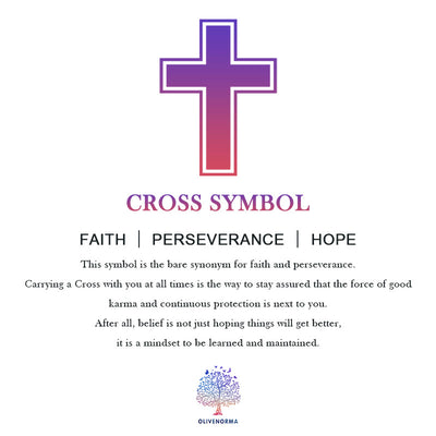 Olivenorma Turquoise Cross Charm Rosary Necklace - image 6