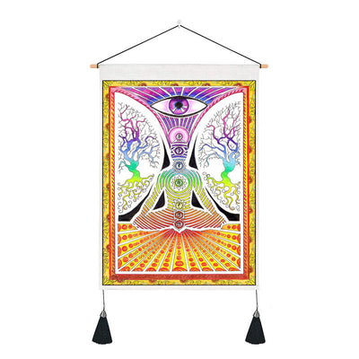 Olivenorma Zen Meditation Decorative Printed Chakra Tapestry