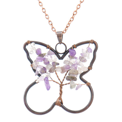 Chakra Butterfly Healing Necklace