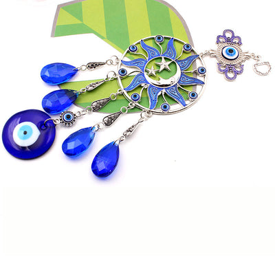 Olivenorma Evil Eye Wind Chime Dream Catcher Wall Decor