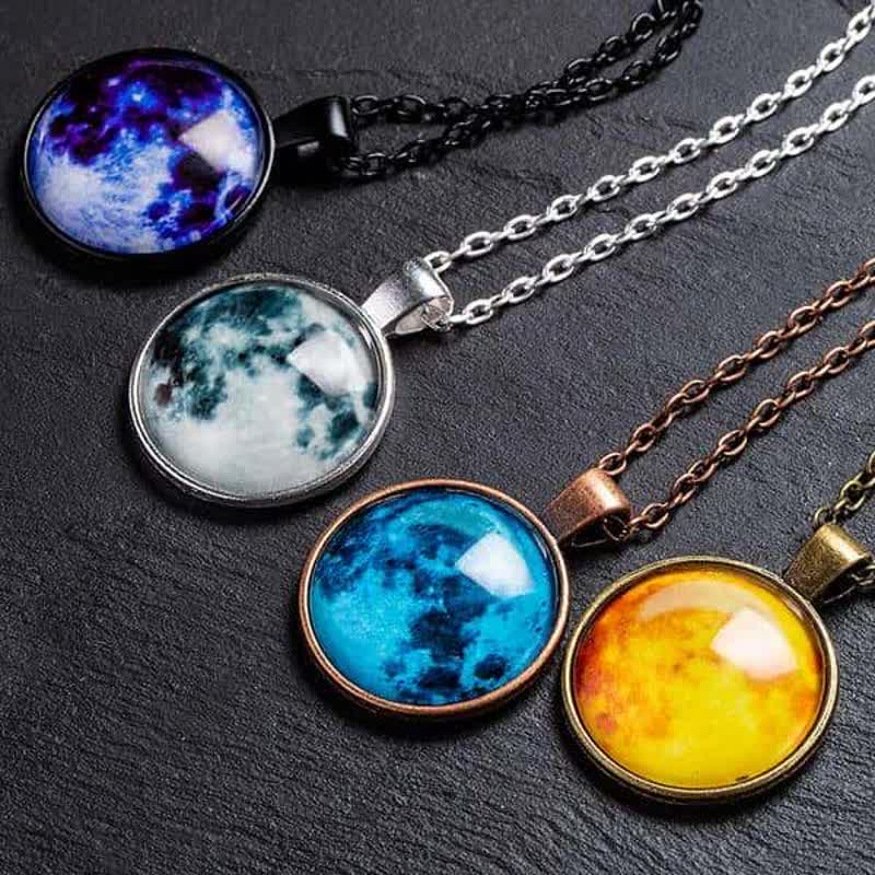 Glowing Full Moon Necklace