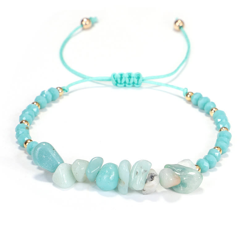 Olivenorma Bohemian Crystal Gravel String Bracelet