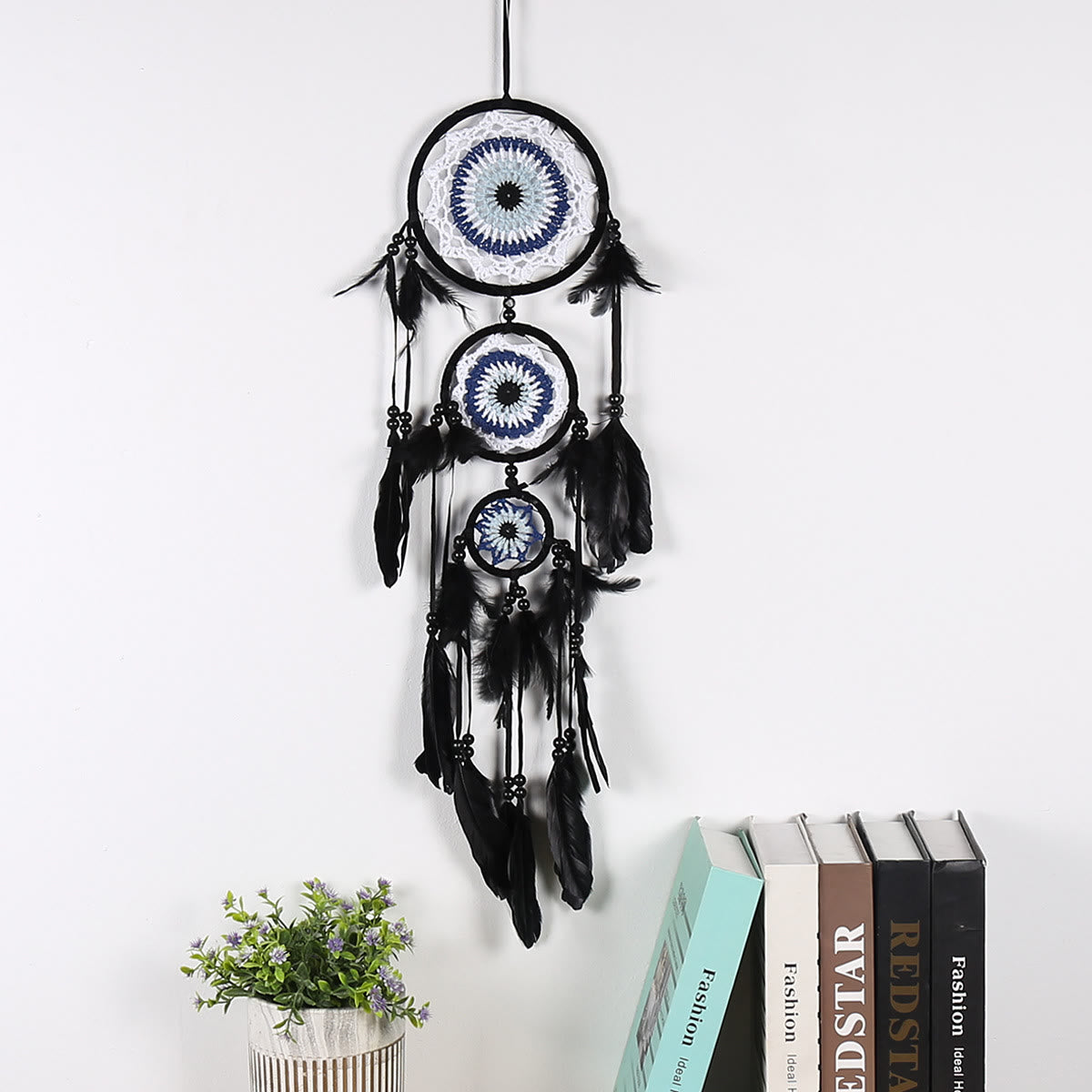 Olivenorma Evil Eye Three Circle Black White Dream Catcher