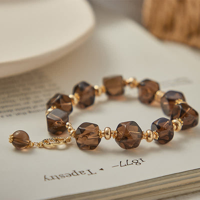 Smoky Quartz Cleaning Gemstone Bracelet