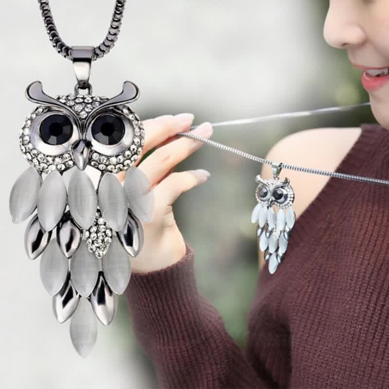 Olivenorma "Supernatural Power" - Crystal Alloy Sweater Necklace