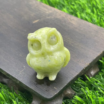 Olivenorma 3.5cm Natural Crystal Owl Ornament Gemstone Decoration - Xiuyu - image 1