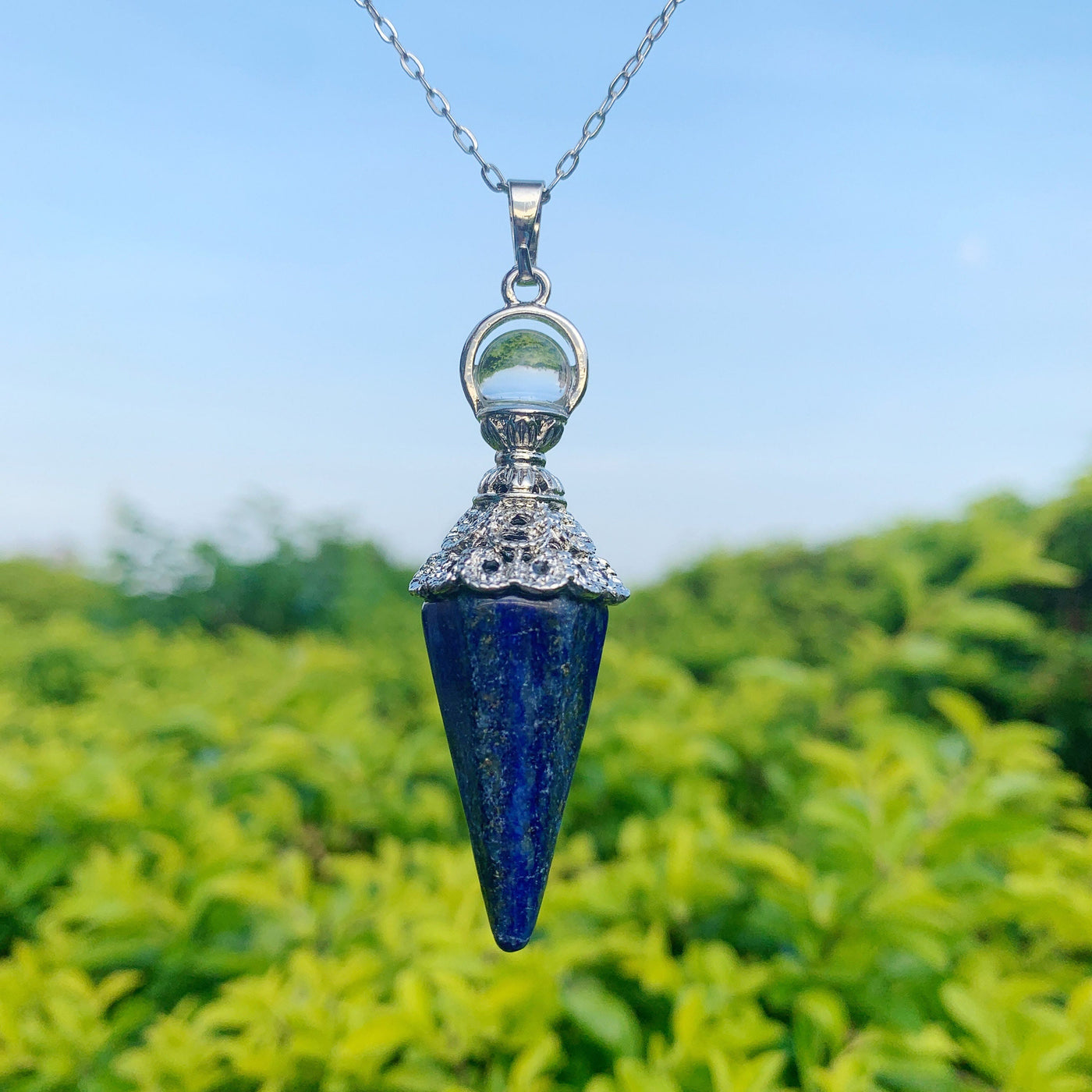 Olivenorma Healing Crystal Point Pendant Necklaces