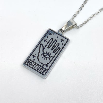 Olivenorma Vintage Tarot Card Fortune Necklace