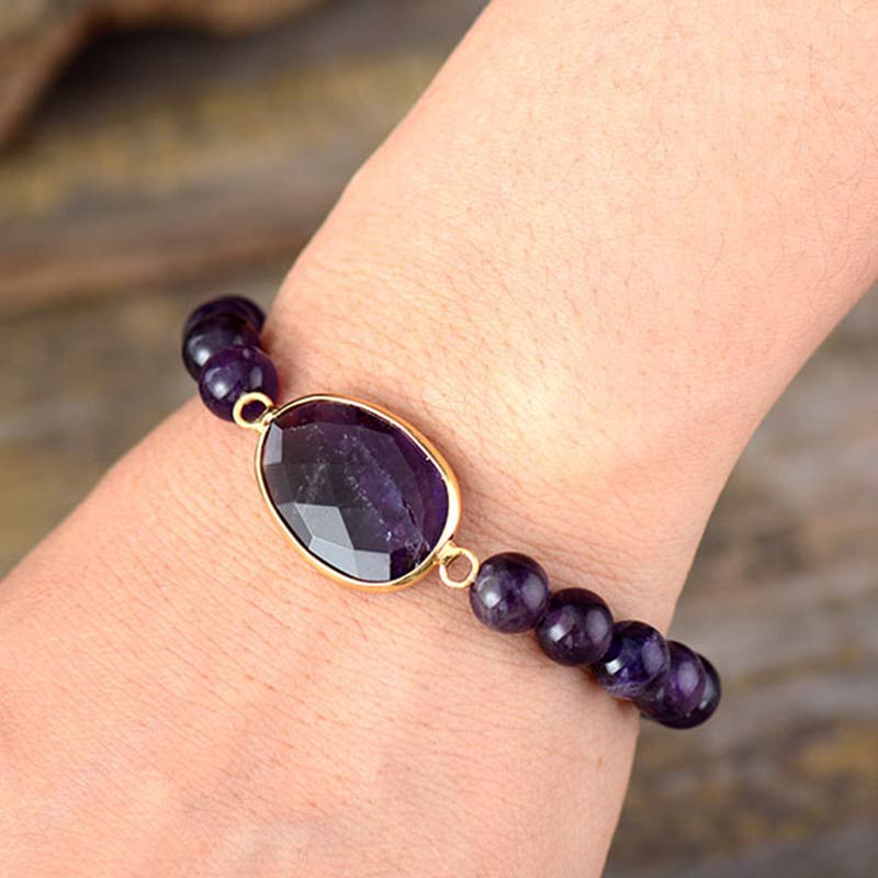 Olivenorma Relieves stress Amethyst Bracelet