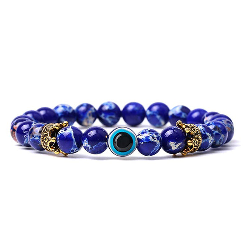 Olivenorma Turquoise With Evil Eye Protection Bracelet