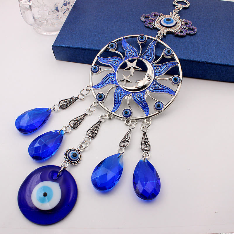 Olivenorma Evil Eye Wind Chime Dream Catcher Wall Decor