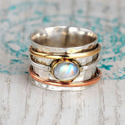 Olivenorma Moonstone Luck Ring