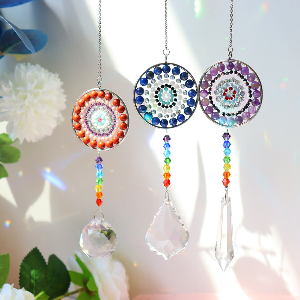 Olivenorma Crystal Suncatchers Handmade Chakra Wind Chime