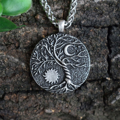 Olivenorma "Riding with the Stars" - Tree of Life with Sun and Moon Necklace