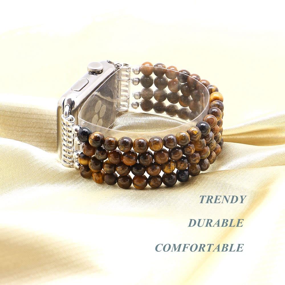 Olivenorma Tiger Eye Beaded Bracelet Compatible Watch Bracelet