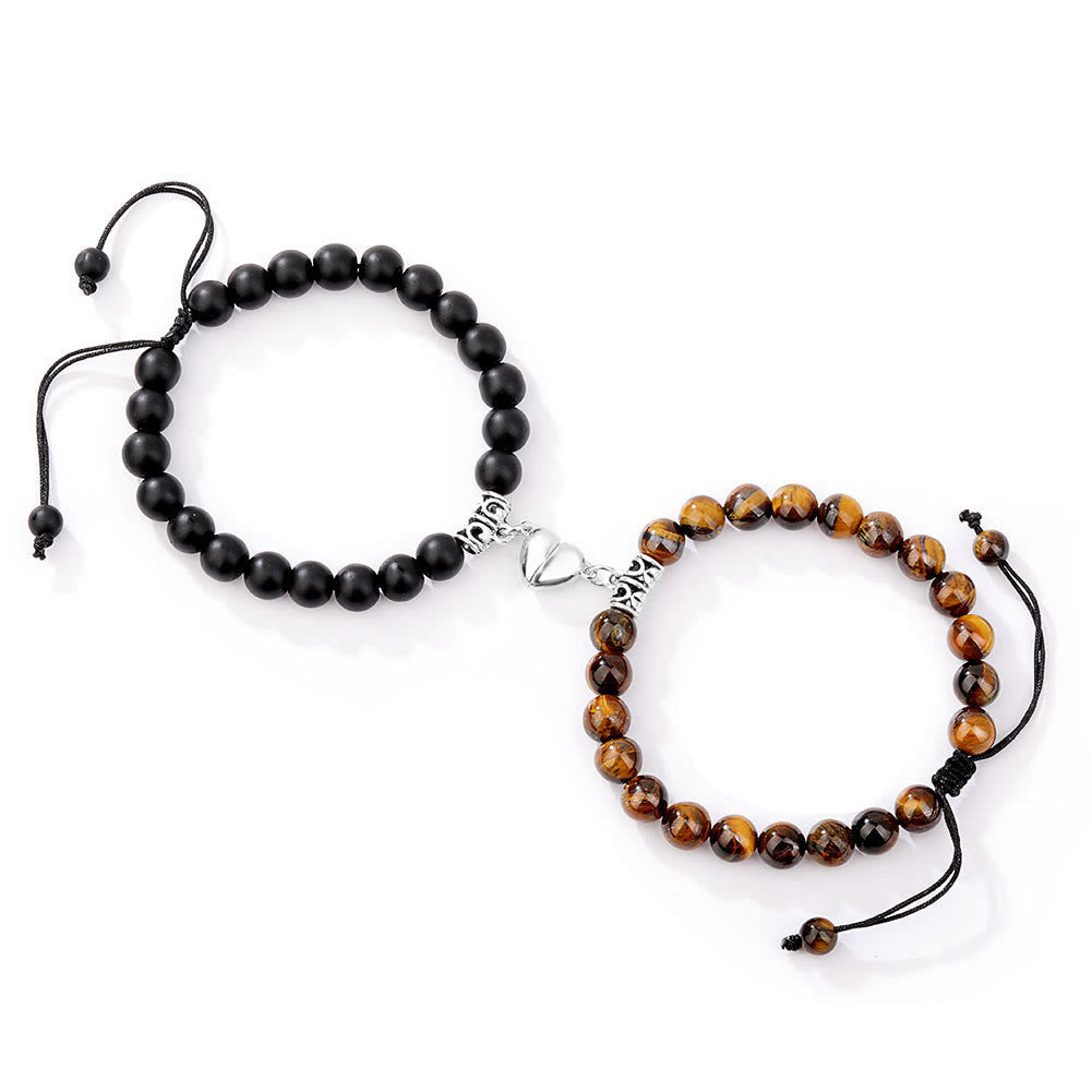 Olivenorma 2pcs Magnet Attract Couple Bracelet Set