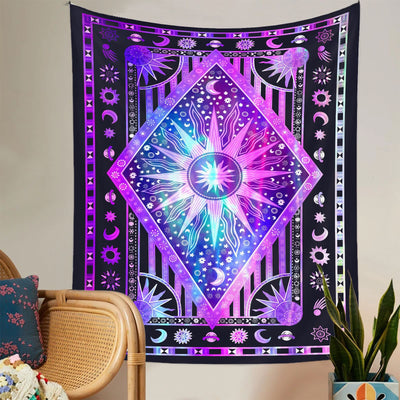 Olivenorma Sun Rays Moon Bohemia Tapestry