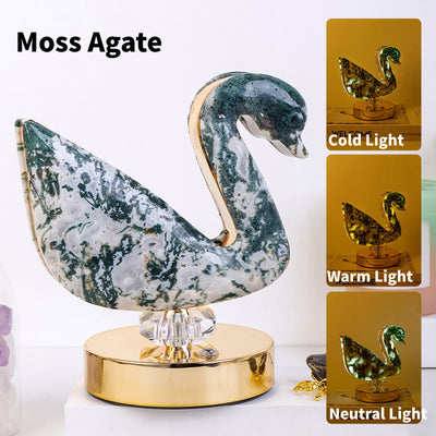 Olivenorma Natural Crystal Stone Table Night Lamp Gemstone Decoration