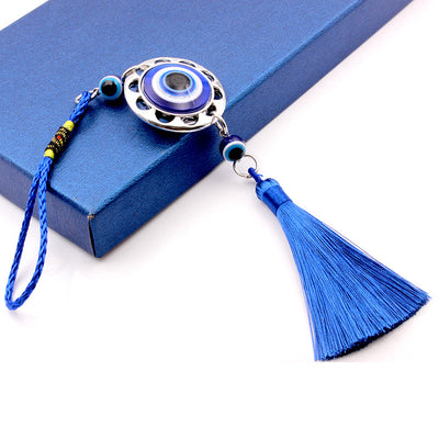 Olivenorma Blue Evil Eye Tassel Car Ornament