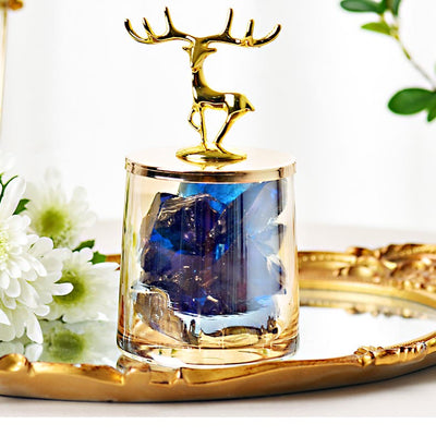 Olivenorma Deer Cup Fireless Ornament Crystal Aromatherapy Lamp