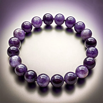 Olivenorma Amethyst Bracelet - Healing, Peace, Calmness - 10mm - image 1
