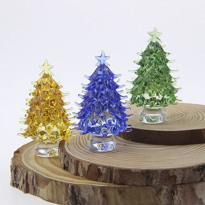 Olivenorma Crystal Glass Christmas Tree Home Gemstone Decoration