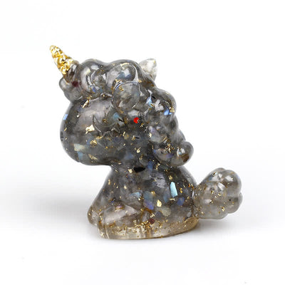 Olivenorma Crystal Unicorn Gemstone Decoration