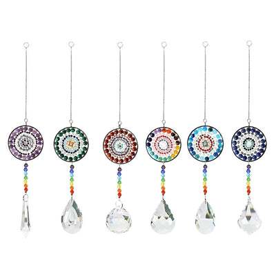 Olivenorma Crystal Suncatchers Handmade Chakra Wind Chime