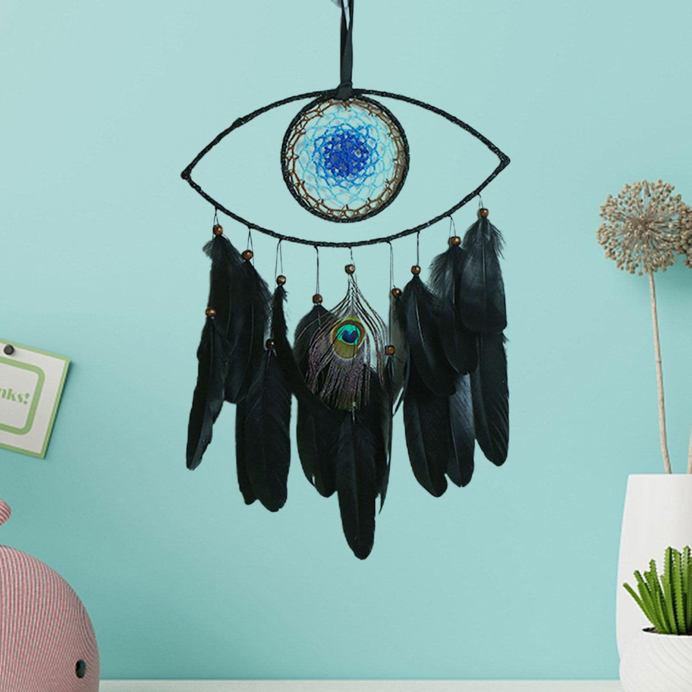 Olivenorma Wall Hanging Wall Decor Evil Eye Dream Catcher