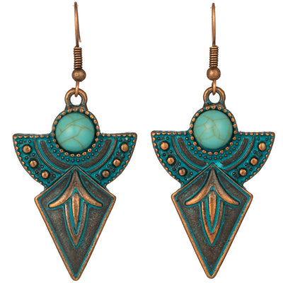 Turquoise Retro Bohemian Earrings