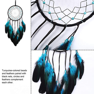 Olivenorma "Peace Lotus" - Turquoise Feather Dream Catcher