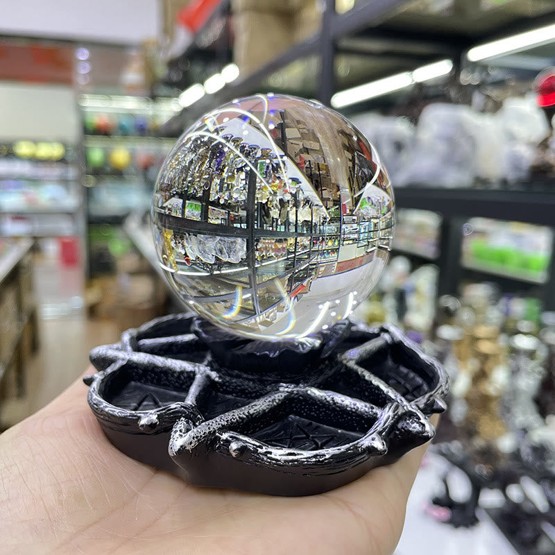 Olivenorma Star Sphere Crystal Ball Stand Decoration